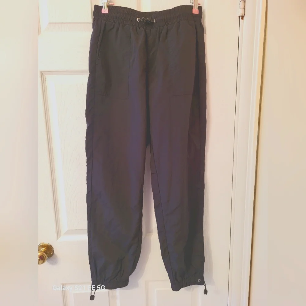 Women's Black Drawstring Pants - Picture 1 of 3